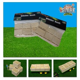 Lot de 6 palox PDT en bois