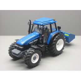 New Holland 8360 + Godet hydraulique bleu