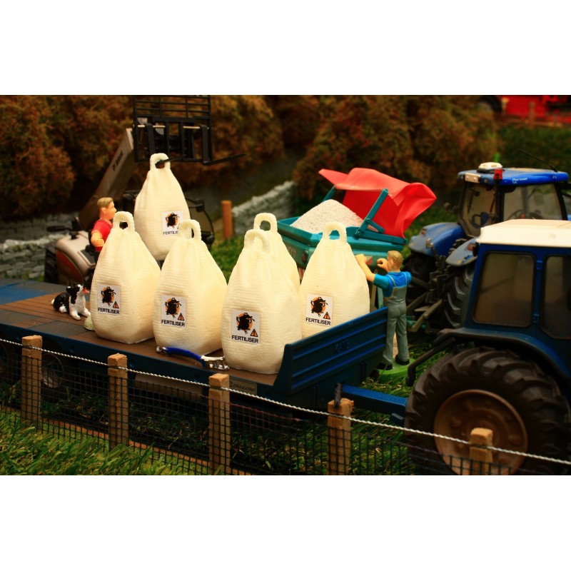 Lot de 6 Big Bag d'Engrais en résine